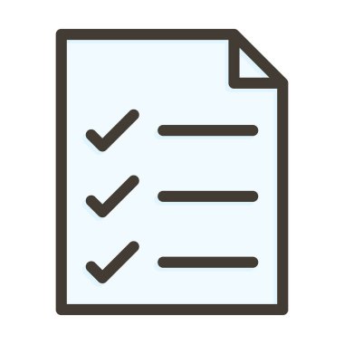 Alışveriş Listesi Kalın Çizgi Kişisel ve Ticari Kullanım İçin Renkler