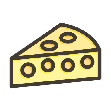 Peynir Kalın Çizgisi Kişisel ve Ticari Kullanım İçin Renklerle Dolu