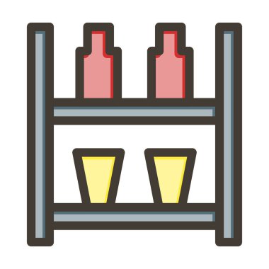 Raflar Kişisel ve Ticari Kullanım İçin Renklerle Dolu