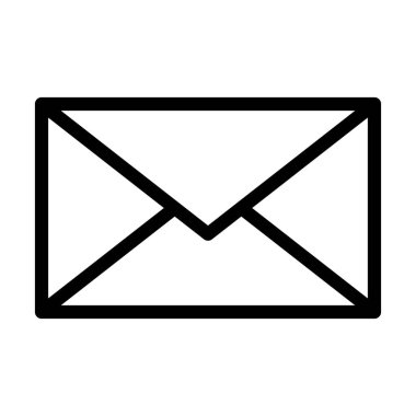 Kişisel ve ticari kullanım için Zarf Vector Kalın Çizgi Simgesi