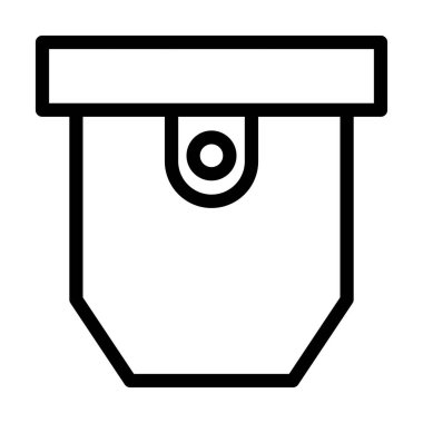 Cep Vektörü Kalın Çizgi Kişisel ve Ticari Kullanım Simgesi