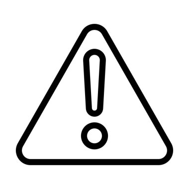 Kişisel ve Ticari Kullanım için Vektör Kalın Çizgi Simgesini Uyarı Et