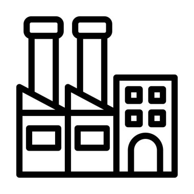 Kişisel ve ticari kullanım için Fabrika Vektör Kalın Çizgi Simgesi