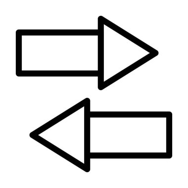 Kişisel ve ticari kullanım için Oklar Vektör Kalın Çizgi Simgesi