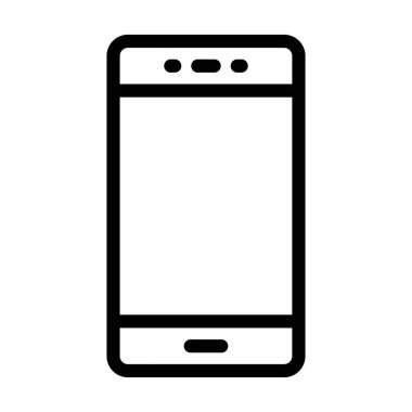 Kişisel ve ticari kullanım için Mobil Vektör Kalın Çizgi Simgesi