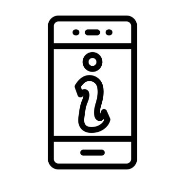 Kişisel ve ticari kullanım için Bilgi Vektörü Kalın Çizgi Simgesi