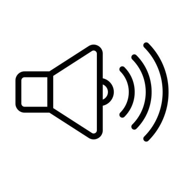 Kişisel ve ticari kullanım için Ses Vektörü Kalın Çizgi Simgesi