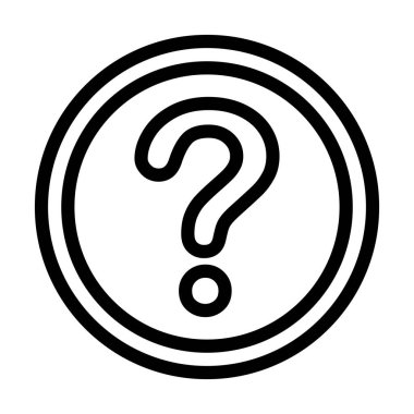 Kişisel ve ticari kullanım için Kalın çizgi simgesine yardım et