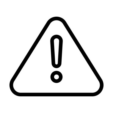 Kişisel ve Ticari Kullanım için Vektör Kalın Çizgi Simgesini Uyarı Et