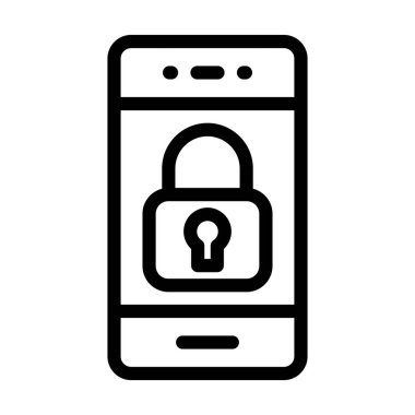 Kişisel ve ticari kullanım için Güvenlik Vektörü Kalın Çizgi Simgesi