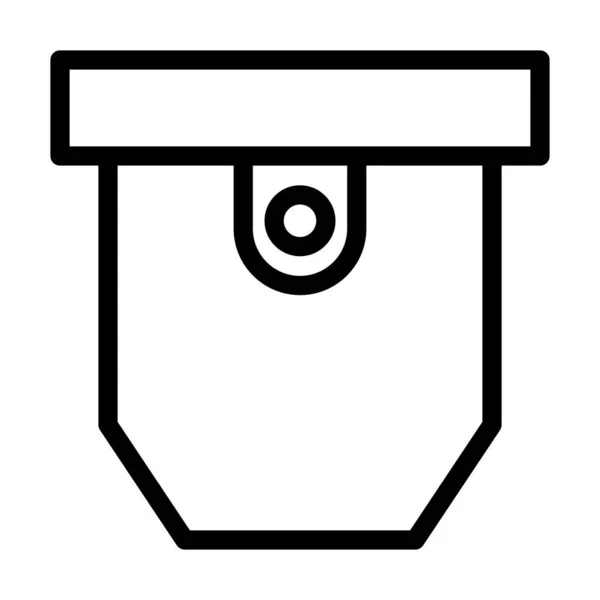 Icono Línea Gruesa Vectores Bolsillo Para Uso Personal Comercial — Vector de stock