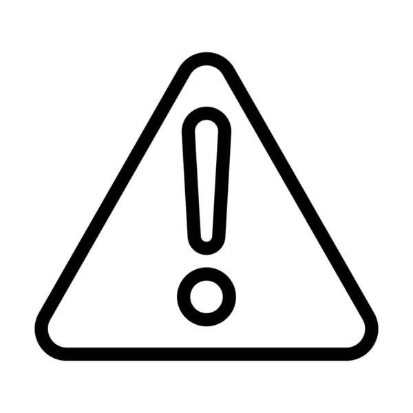 Alert Vector Thick Line Icon Für Den Persönlichen Und Kommerziellen — Stockvektor