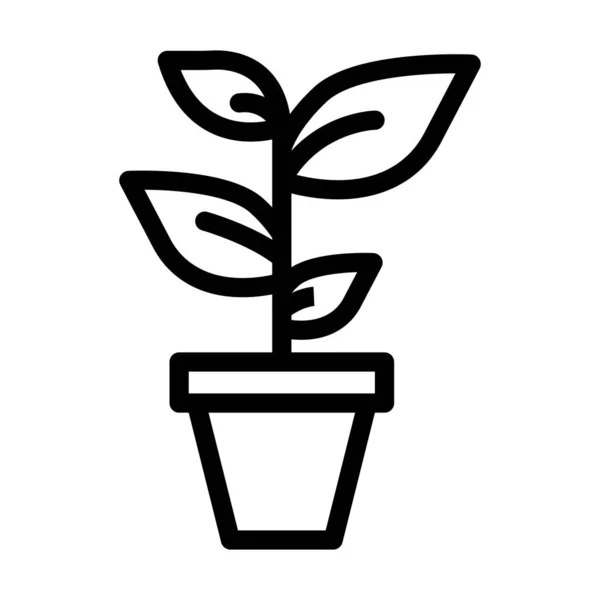Plant Vector Παχύ Εικονίδιο Γραμμής Για Προσωπική Και Εμπορική Χρήση — Διανυσματικό Αρχείο