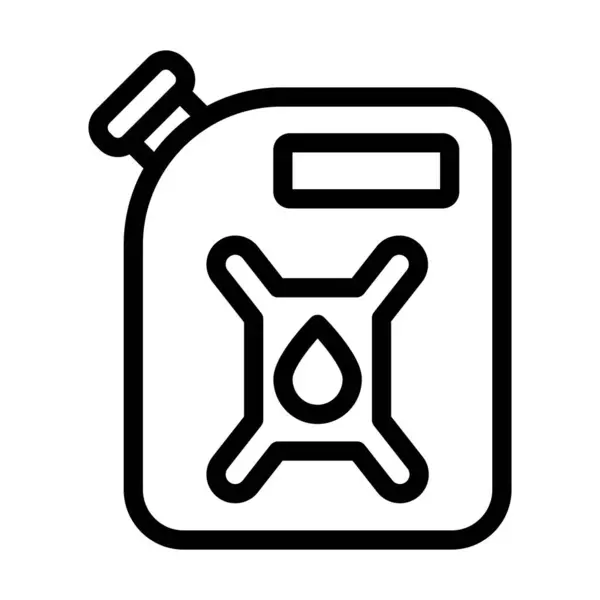 Oil Vector Thick Line Icon Für Den Persönlichen Und Kommerziellen — Stockvektor