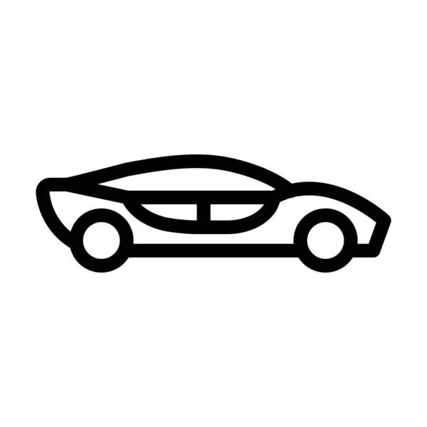 Ikona Wektora Samochodowego Gruba Linia Użytku Osobistego Komercyjnego — Wektor stockowy