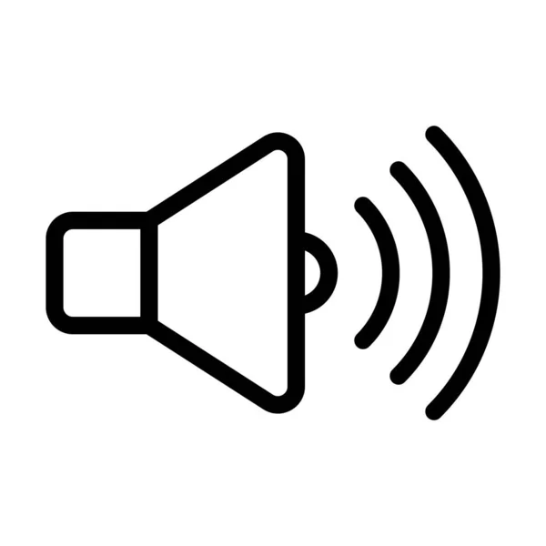 Sound Vector Thick Line Icon Für Den Persönlichen Und Kommerziellen — Stockvektor