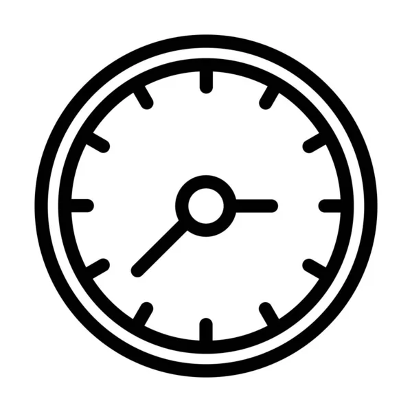 Icône Ligne Épaisse Vecteur Temps Pour Usage Personnel Commercial — Image vectorielle
