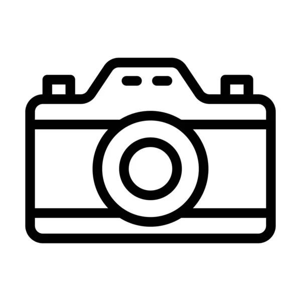 Camera Vector Thick Line Icon Für Den Persönlichen Und Kommerziellen — Stockvektor