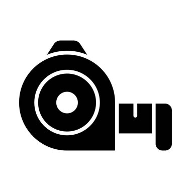 Kişisel ve Ticari Kullanım İçin Teyp Ölçüm Vektörü Kabartma Simgesi