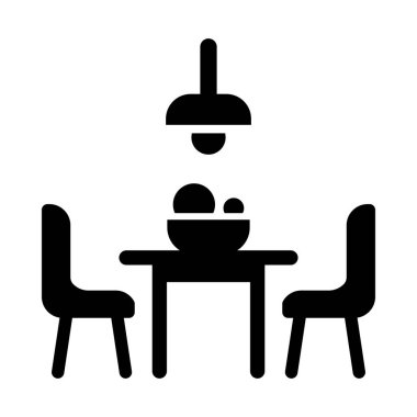 Kişisel ve Ticari Kullanım İçin Yemek Odası Vektör Sembolü