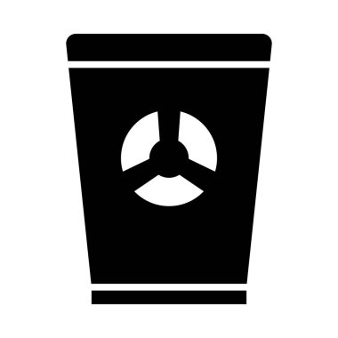 Kişisel ve Ticari Kullanım İçin Toksik Atık Vektör Kabartma Simgesi