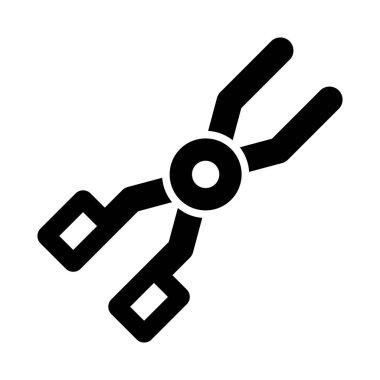 Kişisel ve Ticari Kullanım İçin Tong Vektörü Glyph Simgesi