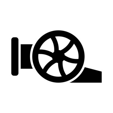 Kişisel ve Ticari Kullanım İçin Türbin Vektör Kabartma Simgesi