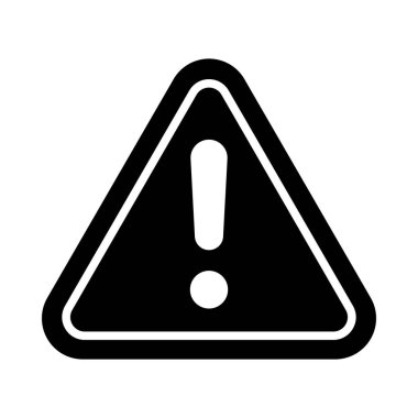 Kişisel ve Ticari Kullanım İçin Uyarı İşareti Vektör Simgesi Simgesi