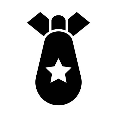 Kişisel ve Ticari Kullanım İçin Atom Bombası Vektörü Sembolü