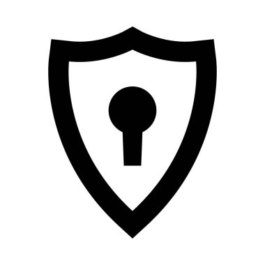 Kişisel ve ticari kullanım için Koruma Vektörü Glyph Simgesi