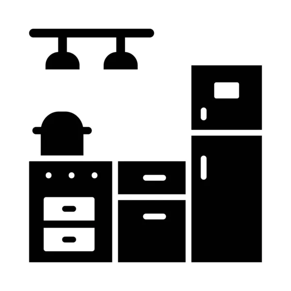 Icône Vectorielle Glyphe Cuisine Pour Usage Personnel Commercial — Image vectorielle