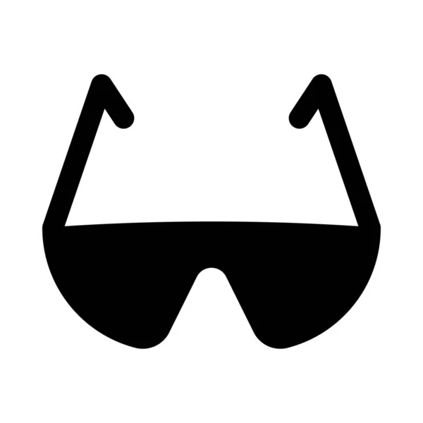 Veiligheidsbril Vector Glyph Icon Voor Persoonlijk Commercieel Gebruik — Stockvector