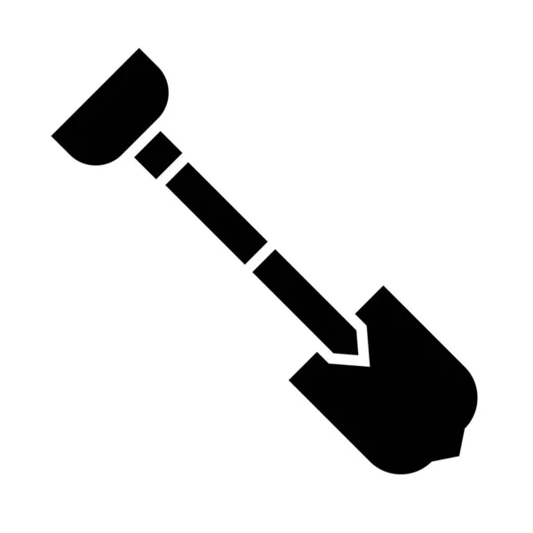 Φτυάρι Vector Glyph Icon Για Προσωπική Και Εμπορική Χρήση — Διανυσματικό Αρχείο