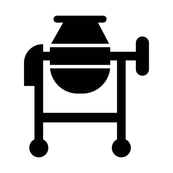 Символ Векторного Глифа Бетона Личного Коммерческого Использования — стоковый вектор