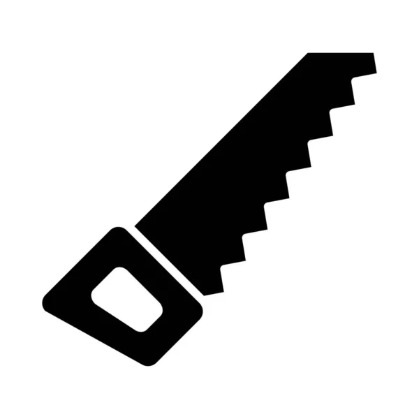 Χειροπρίονο Vector Glyph Icon Για Προσωπική Και Εμπορική Χρήση — Διανυσματικό Αρχείο