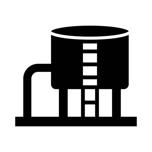 Kişisel Ticari Kullanım Için Yağ Tankı Vektör Kabartma Simgesi — Stok Vektör