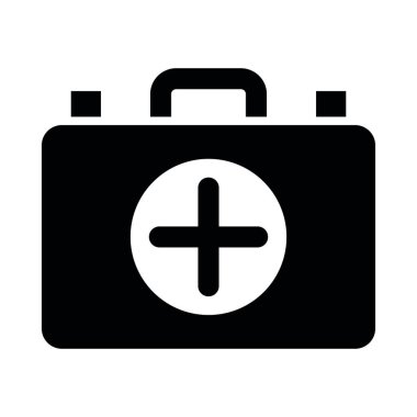 Kişisel ve ticari kullanım için ilk yardım kiti vektör kabartma simgesi