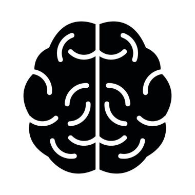 Kişisel ve Ticari Kullanım İçin Nöroloji Vektörü Glyph Simgesi