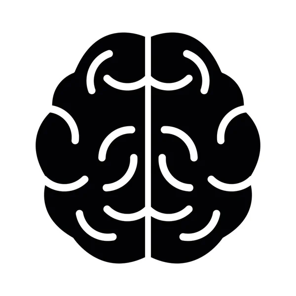 Neurológiai Vektor Glyph Ikon Személyes Kereskedelmi Használatra — Stock Vector