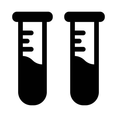 Kişisel ve ticari kullanım için test tübü vektör simgesi simgesi