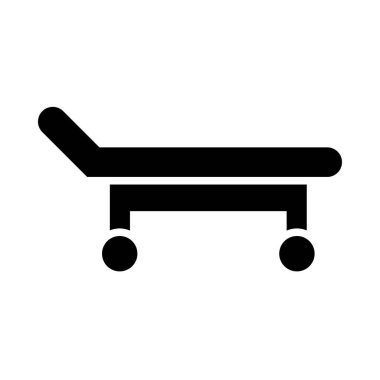 Kişisel ve ticari kullanım için Sedye Vektörü Kabartma Simgesi