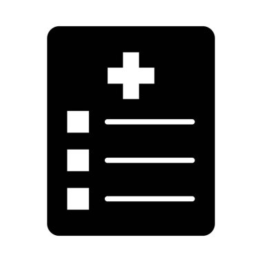 Kişisel ve ticari kullanım için Tıbbi Grafik Vektörü Glyph Simgesi