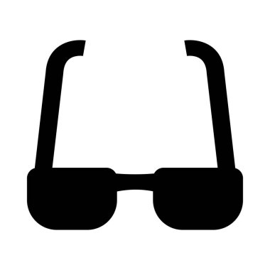 Kişisel ve ticari kullanım için Gözlük Vektörü Glyph Simgesi