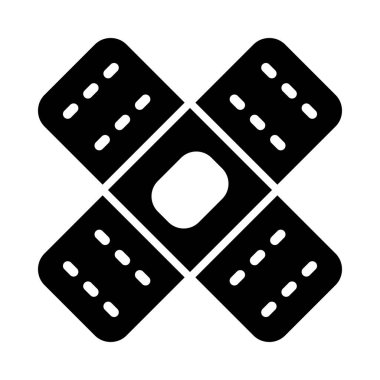 Kişisel ve ticari kullanım için yara bandı taşıyıcı kabartma simgesi