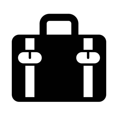 Kişisel ve Ticari Kullanım İçin Bavul Vektörü Glyph Simgesi