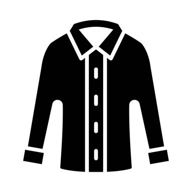 Kişisel ve ticari kullanım için günlük gömlek vektörü kabartma simgesi