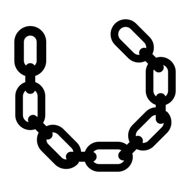 Kişisel ve Ticari Kullanım İçin Zincir Vektörü Kabartma Simgesi