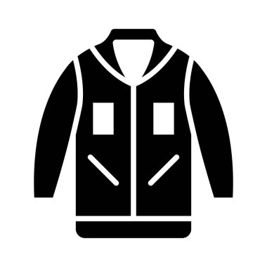 Kişisel ve Ticari Kullanım İçin Ceket Vektörü Kabartma Simgesi