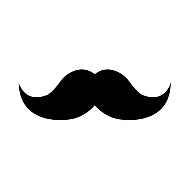 Kişisel ve ticari kullanım için Bıyık Vektörü Glyph Simgesi