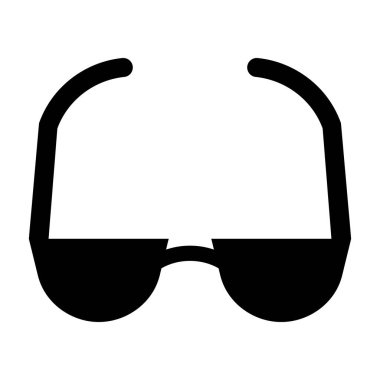 Kişisel ve ticari kullanım için Gözlük Vektörü Glyph Simgesi Okunuyor